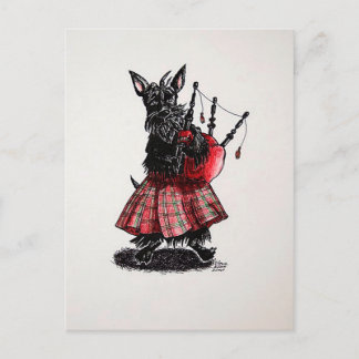 Bagpiper Postkarte