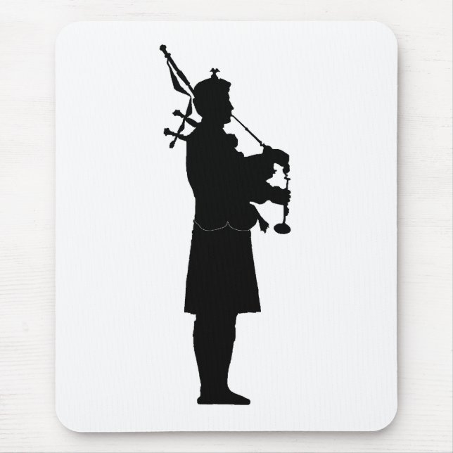 Bagpiper-Silhouette Mousepad (Vorne)