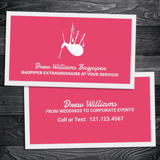 Bagpiper Visitenkarte (Bagpiper Business Cards)