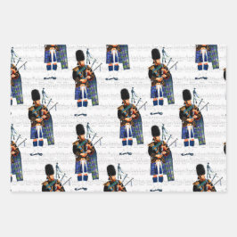 Bagpiper Wrapping Paper Geschenkpapier Set