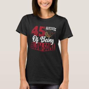 Bagpiperist Geburtstag 45 Jahre geblasen T-Shirt
