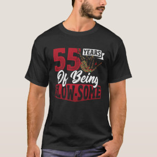 Bagpiperist Geburtstag 55 Jahre geblasen T-Shirt