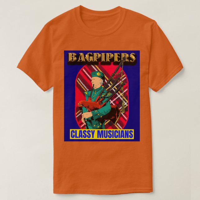 Bagpipers Classy Musicians 11 T-Shirt (Design vorne)