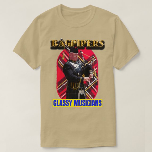 Bagpipers Classy Musicians 15 T-Shirt (Design vorne)