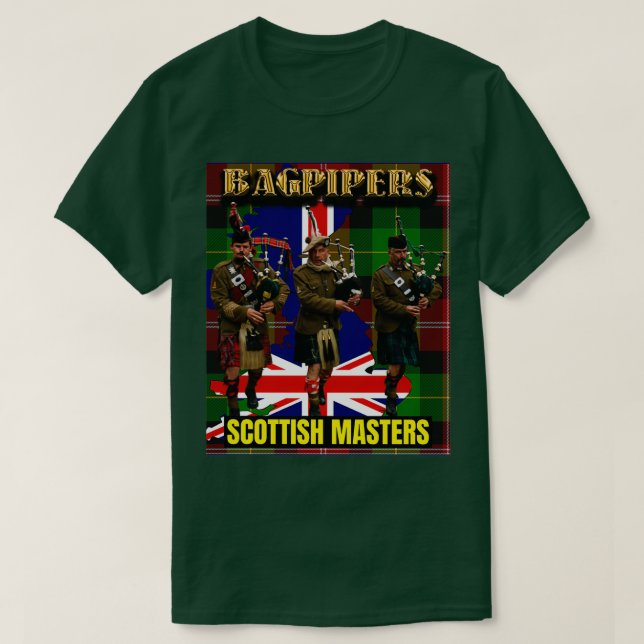 Bagpipers - Schottische Meister 1 T-Shirt (Design vorne)