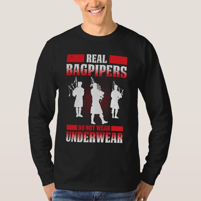 Bagpipes For Bagpiperist Bagpipe Player Bagpiping  T-Shirt (Vorderseite)