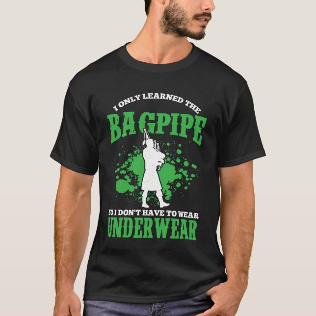 Bagpipes For Bagpiperist Bagpipe Player Bagpiping  T-Shirt (Vorderseite)