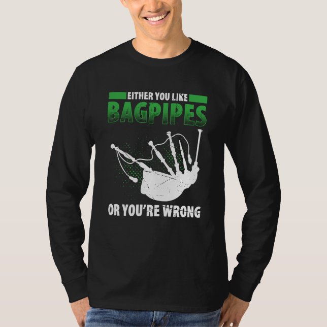 Bagpipes For Bagpiperist Bagpipe Player Bagpiping  T-Shirt (Vorderseite)