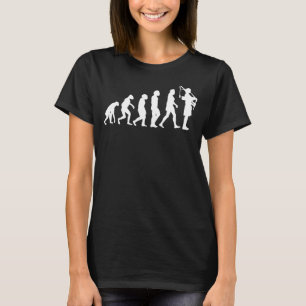 Bagpiping Bagpip für die menschliche Evolution T-Shirt
