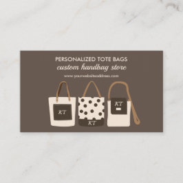 Bags für braune Designer-Mode Visitenkarte