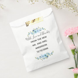 Bags für personalisierte blaue Flora-Gastgeschenk  Geschenktütchen