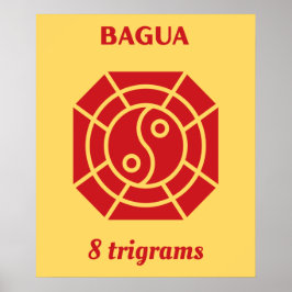Bagua Red - FengShui Poster