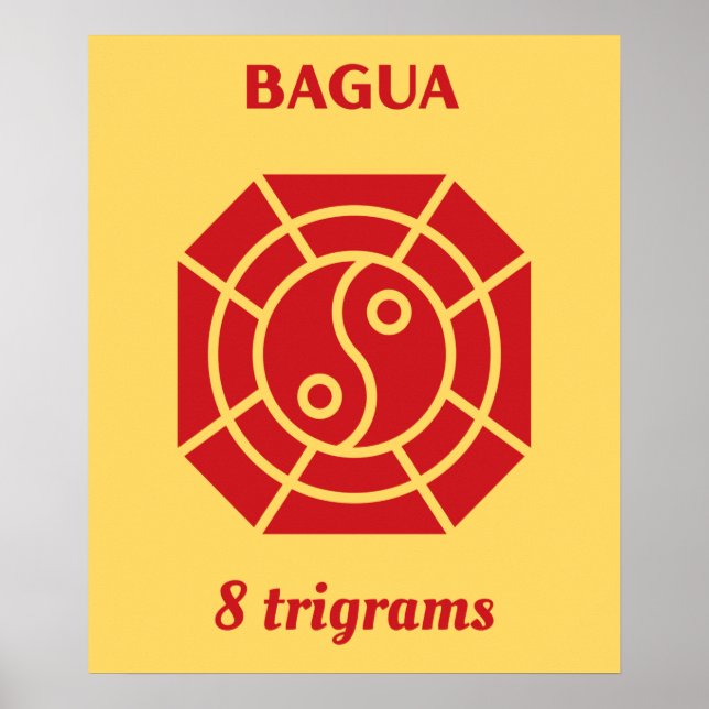 Bagua Red - FengShui Poster (Vorne)