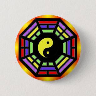 Bagua Yin Yang Geschenke Button