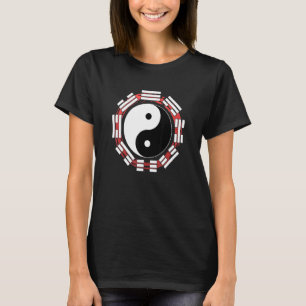 Bagua Zhang Yin Yang Chinese Aartial Arts Red Circ T-Shirt
