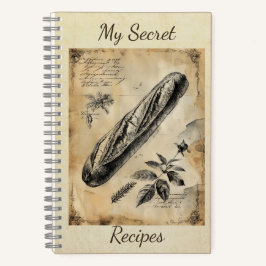 Baguette Broad Ephemera Collage Art Notebook Notizbuch