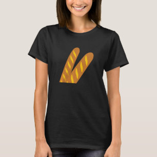 Baguette Brot französisches Brot Kostüm T-Shirt