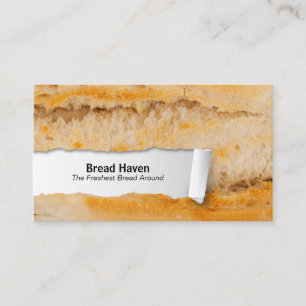 Baguette Customizable Food Closeup Business Card Visitenkarte
