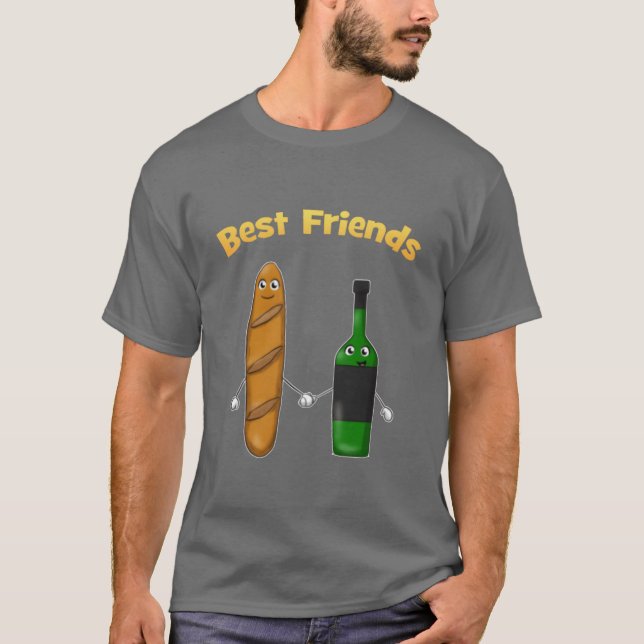 Baguette Ein perfektes Wochenende in Baguette T-Shirt (Vorderseite)