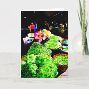 Baguio Market Grußkarte Karte