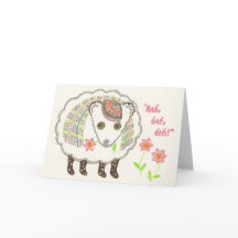 Bah Bah notecard
