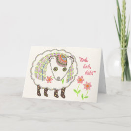 Bah Bah notecard Karte