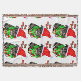 Bah Hum Mops Weihnachten Decke