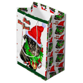 Bah Hum Mops Weihnachten Mittlere Geschenktüte
