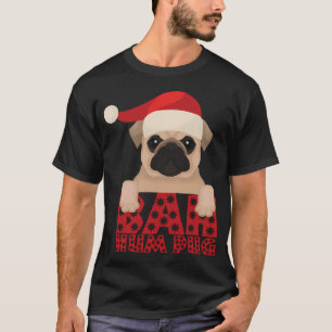 "Bah Hum Pug" Weihnachten mit Santa Pug T-Shirt
