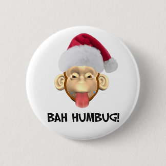 Bah Humbug-Affeknopf Button