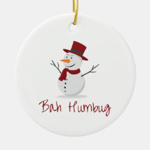 Bah Humbug - boshafter Schneemann - Weihnachten