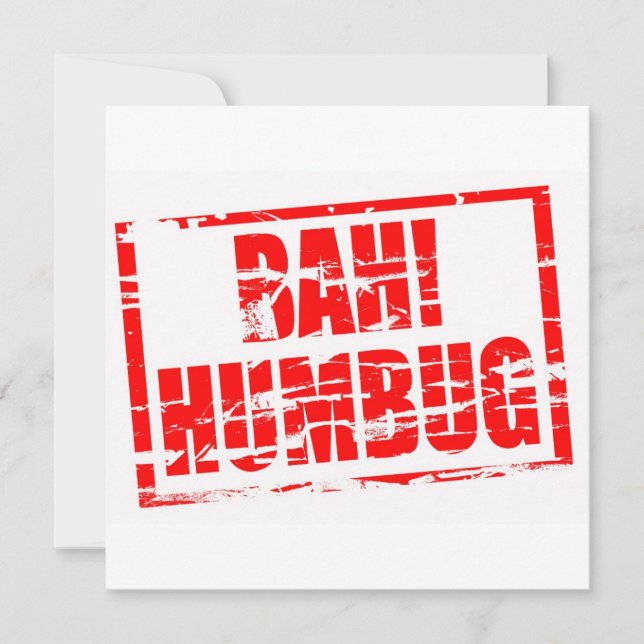 Bah! Humbug Briefmarke (Vorderseite)