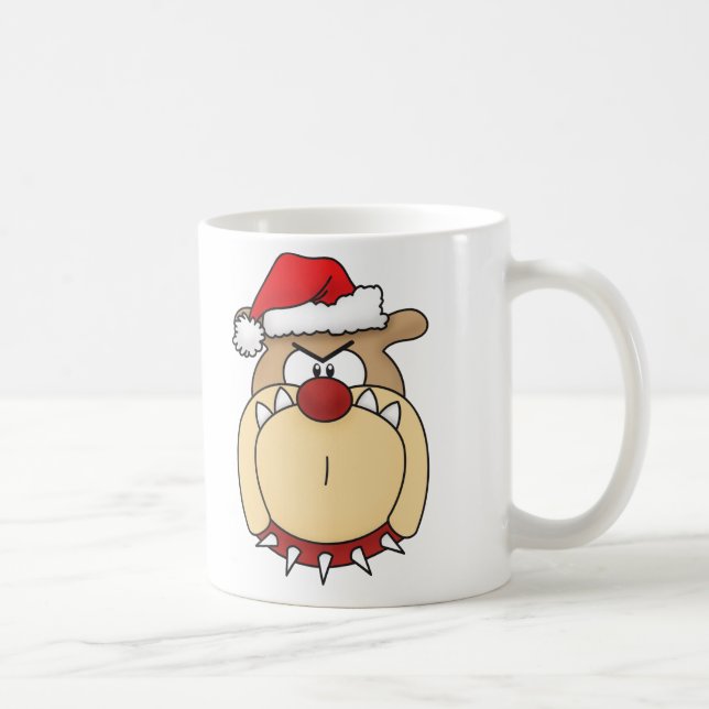 Bah Humbug-Bulldoggen-Kaffee-Tasse Tasse (Rechts)