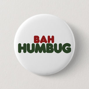 Bah Humbug Button