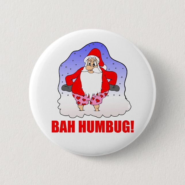 Bah Humbug Button (Vorderseite)