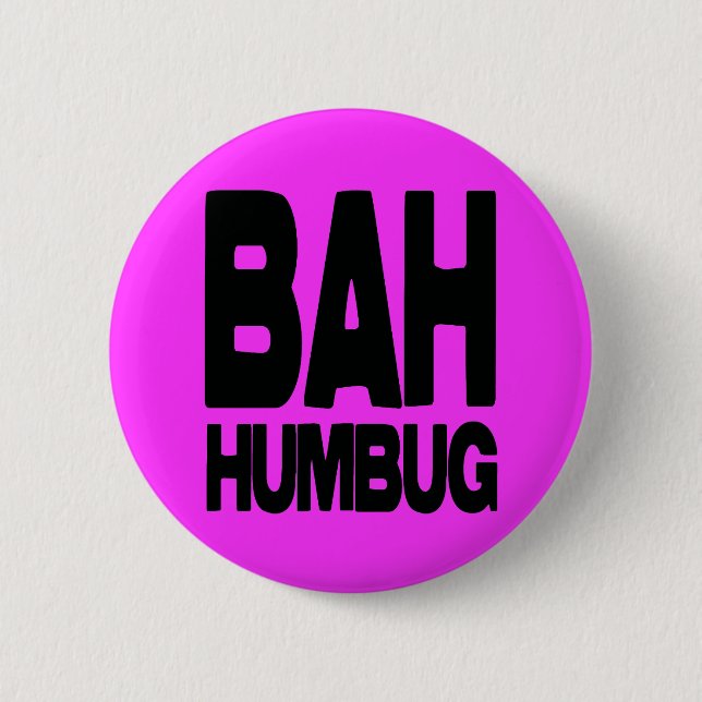 Bah humbug button (Vorderseite)