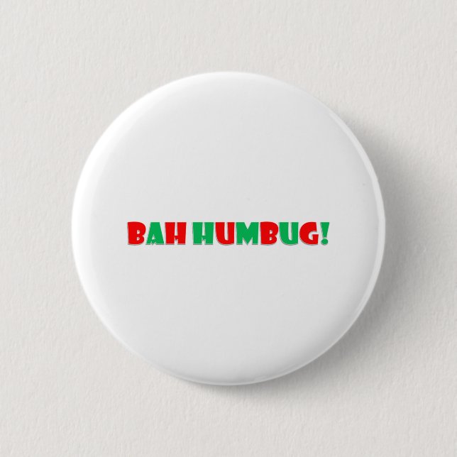 Bah Humbug Button (Vorderseite)