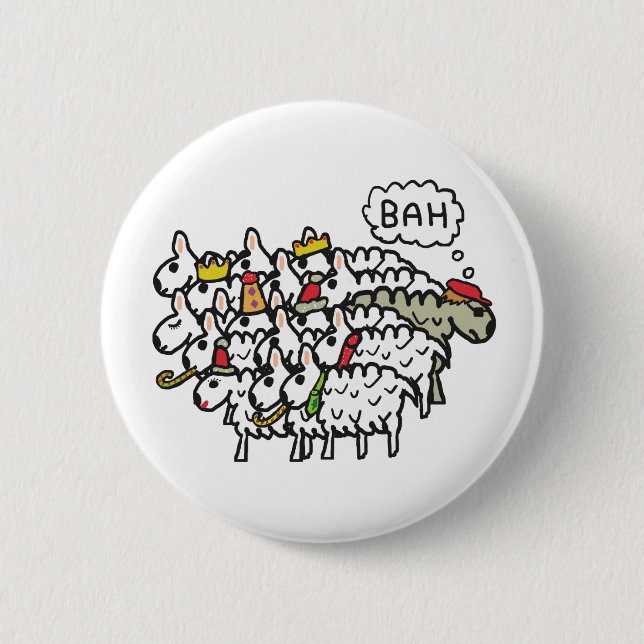 Bah Humbug Button (Vorderseite)