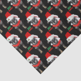 Bah Humbug Christmas Dog Pattern Seidenpapier