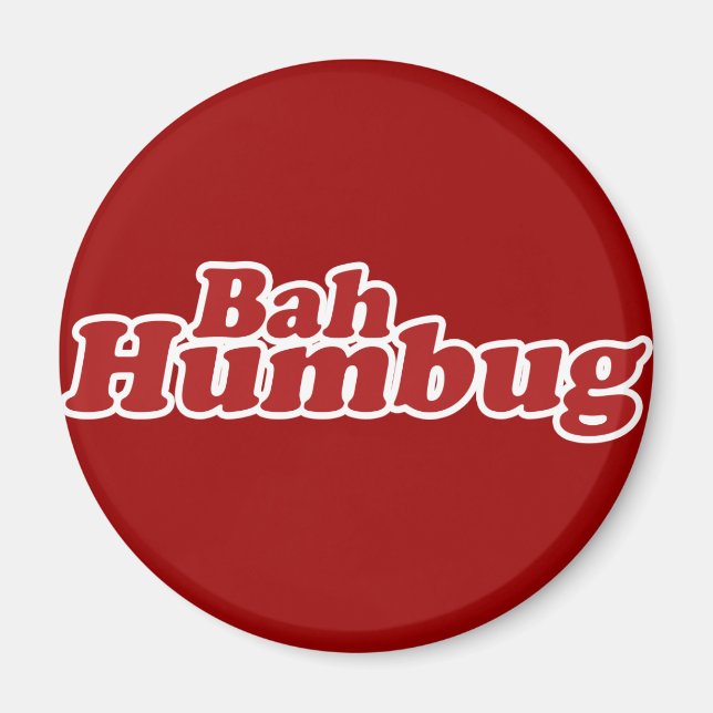 Bah Humbug Christmas Scrooge Magnet (Vorne)