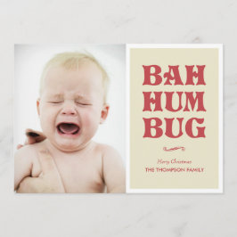 Bah Humbug-Foto-Karten Einladung