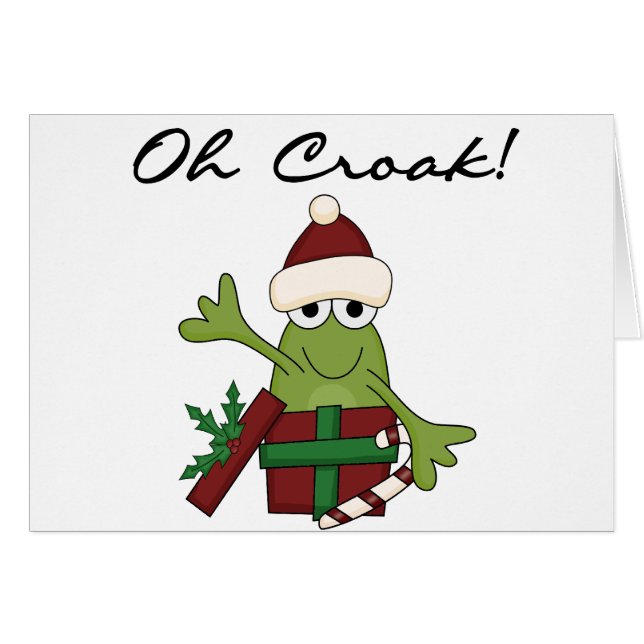 Bah Humbug Frog Weihnachtsgeschenke und Geschenke (Vorderseite (Horizontal))