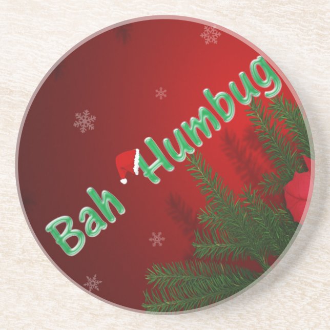 Bah Humbug Getränkeuntersetzer (Vorne)