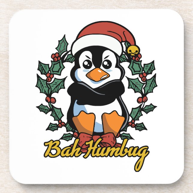 Bah Humbug Getränkeuntersetzer (Vorderseite)