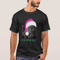 Bah Humbug Katze Weihnachtsmann Hut Weihnachten Fe
