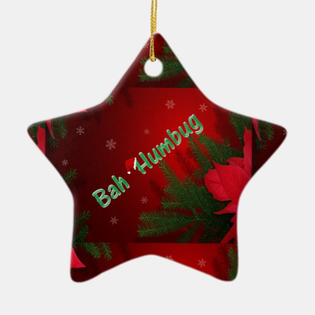 Bah Humbug Keramik Ornament (Vorne)