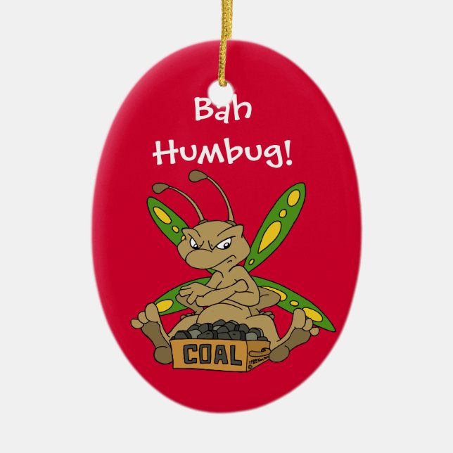 Bah Humbug! Keramik Ornament (Vorne)