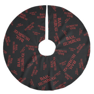 Bah Humbug Polyester Weihnachtsbaumdecke