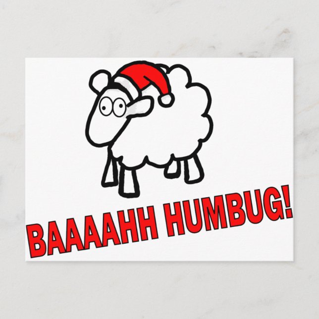 Bah Humbug! Postkarte (Vorderseite)