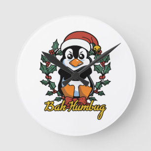 Bah Humbug Runde Wanduhr